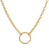 Taryn Truly Wear Your Story Gold Charm Holder Necklace