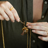 Taryn Truly Wear Your Story Gold Charm Holder Necklace
