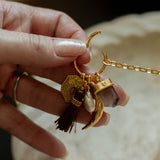 Taryn Truly Wear Your Story Gold Charm Holder Necklace