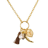 Taryn Truly Wear Your Story Gold Charm Necklace Set