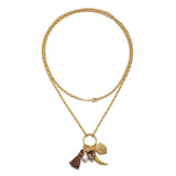 Taryn Truly Wear Your Story Gold Charm Necklace Set