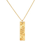 The Story of Gemini Zodiac Necklace featuring intricate design with the Gemini symbol, a beautiful talisman representing duality and collaboration in spiritual jewelry for meditation and manifestation.