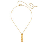Beautiful Story of Pisces Zodiac Necklace featuring intricate design in 18kt gold plating, perfect for spiritual jewelry and meditation enthusiasts. This necklace serves as a meaningful talisman representing the Pisces zodiac sign, embodying charm and protection, ideal for yoga and manifestation practices.