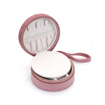 Inside the For the Journey Travel Jewelry Case, showcasing a mirror and compartments, ideal for organizing your spiritual jewelry and charms, while traveling and reflecting on your sun and moon energies.