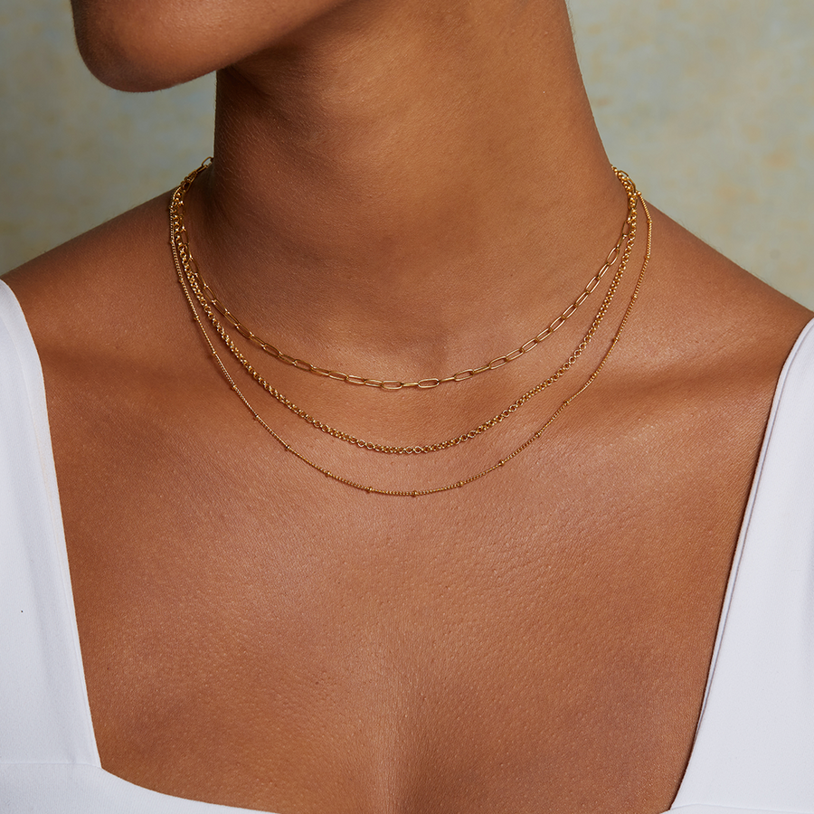 Layered Beauty Multiple Chain Necklace