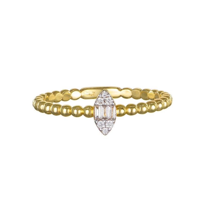 Diamond 14kt Gold Marquise Ring