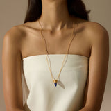Sacred Protector Lapis Celestial Locket Necklace