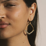 Aligned Action Labradorite Lotus Petal Earrings