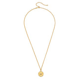 Begin Again White Topaz Lotus Necklace