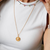 Begin Again White Topaz Lotus Necklace