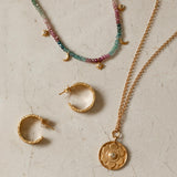 Begin Again White Topaz Lotus Necklace