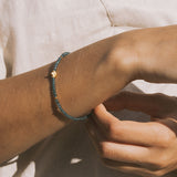 Calm Clarity Blue Topaz Lotus Bracelet