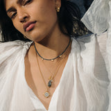 Path of Awakening Labradorite Lotus Spinner Necklace