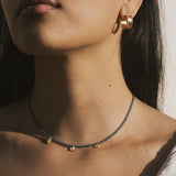 Find Your Center Blue Topaz Charm Necklace