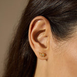 Follow the Moon and Stars Stud Earrings