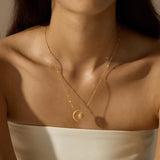Guided by Intuition Moonstone Celestial Necklace