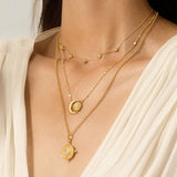 Guided by Intuition Moonstone Celestial Necklace