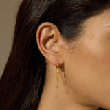 Guided by Starlight Chain Huggie Hoop Earrings