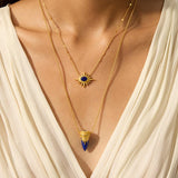 Illuminated Within Starburst Lapis Necklace