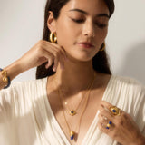 Illuminated Within Starburst Lapis Necklace