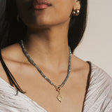 Intuitive Path Beaded Labradorite Mandala Toggle Necklace
