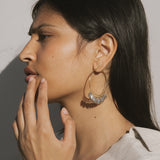 Intuitive Path Labradorite Hoop Earrings