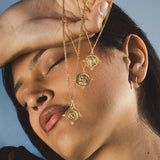 Manifesting Abundance Goddess Lakshmi Coin Necklace