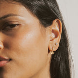 Manifesting New Beginnings White Topaz Lotus Earring Set