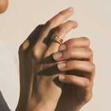 Manifesting Truth White Topaz Adjustable Ring