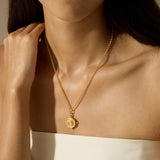 Moon Phases Moonstone Manifestation Locket Necklace