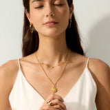 Moon Phases Moonstone Manifestation Locket Necklace