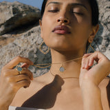Path of Awakening Labradorite Lotus Spinner Necklace