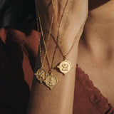 Path to Success Hindu God Ganesha Coin Necklace