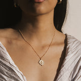 Path to Success Hindu God Ganesha Coin Necklace