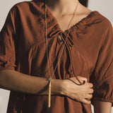Paths in Motion Tassel Toggle Necklace