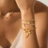 Radiant Light White Topaz Sun Stretch Bracelet