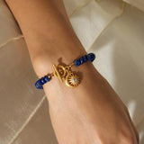 Trust Your Light Lapis Celestial Toggle Bracelet