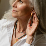 Trust Your Wisdom Mystic Green Labradorite Heart Toggle Necklace