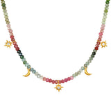 Wear Your Inspiration Tourmaline Celestial Choker Necklace
