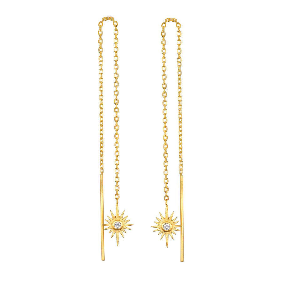 Astral Guide Star Threader Earrings