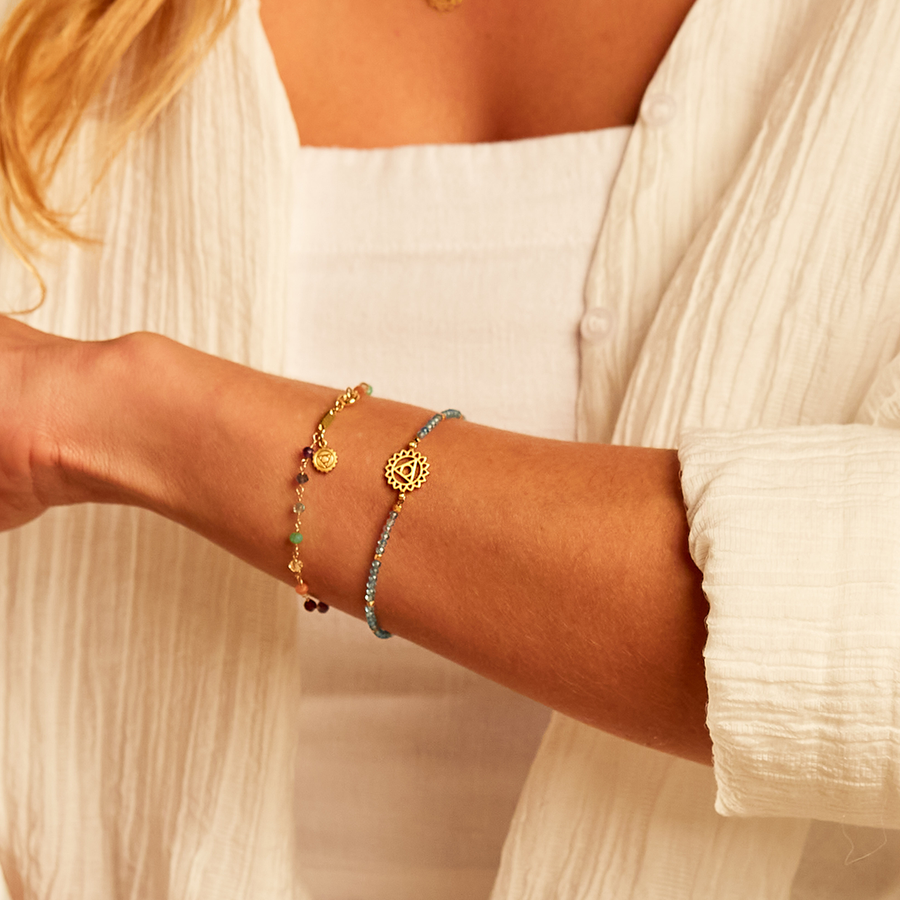 Express Your Truth Throat Chakra Bracelet