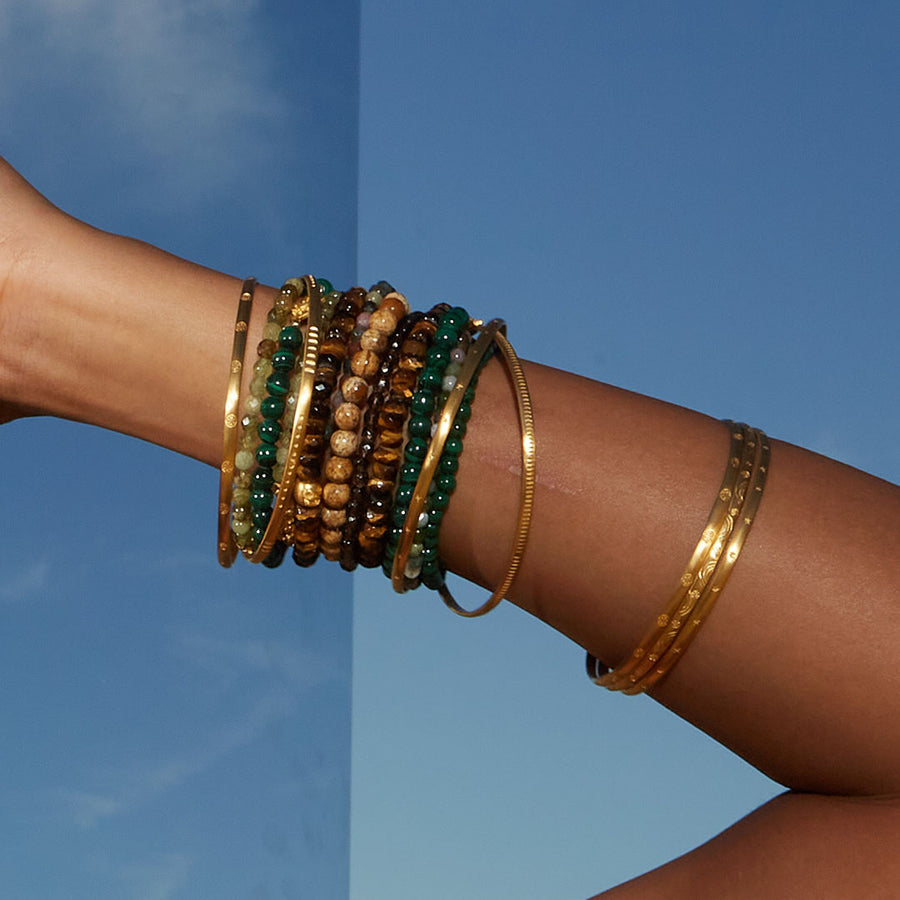 Creative Journey Lotus Gemstone Bracelet