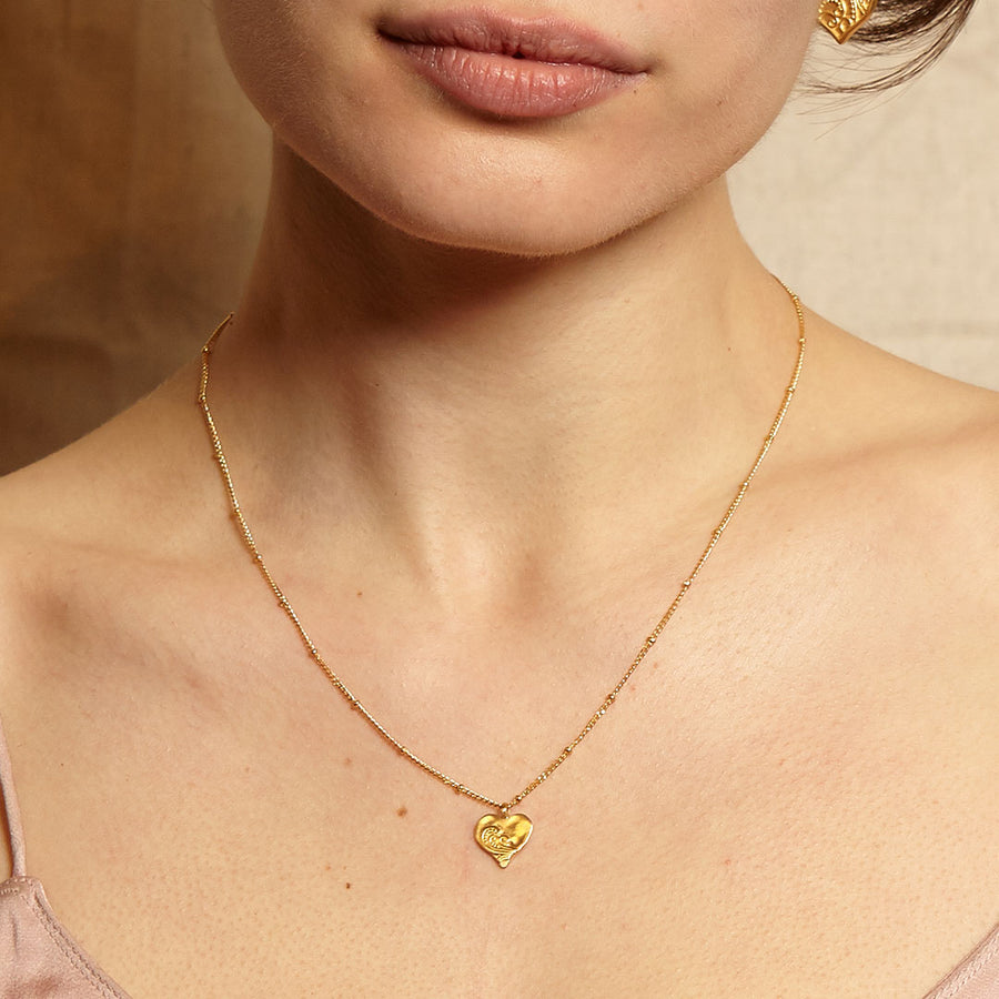 Spirit of Love Gold Heart Necklace