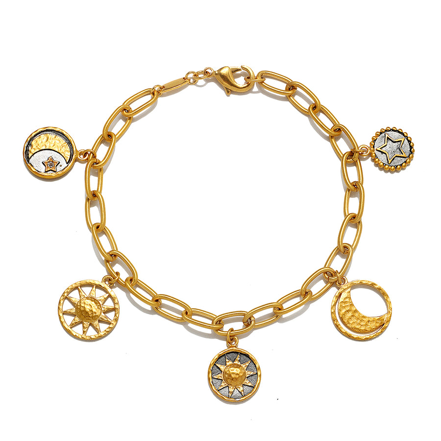 Divine Cosmos Celestial Charm Bracelet