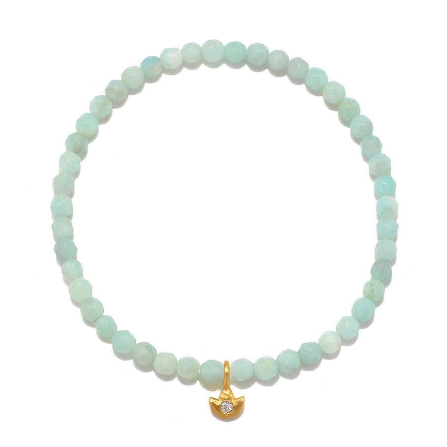 Guided Inception Amazonite Lotus Stretch Bracelet