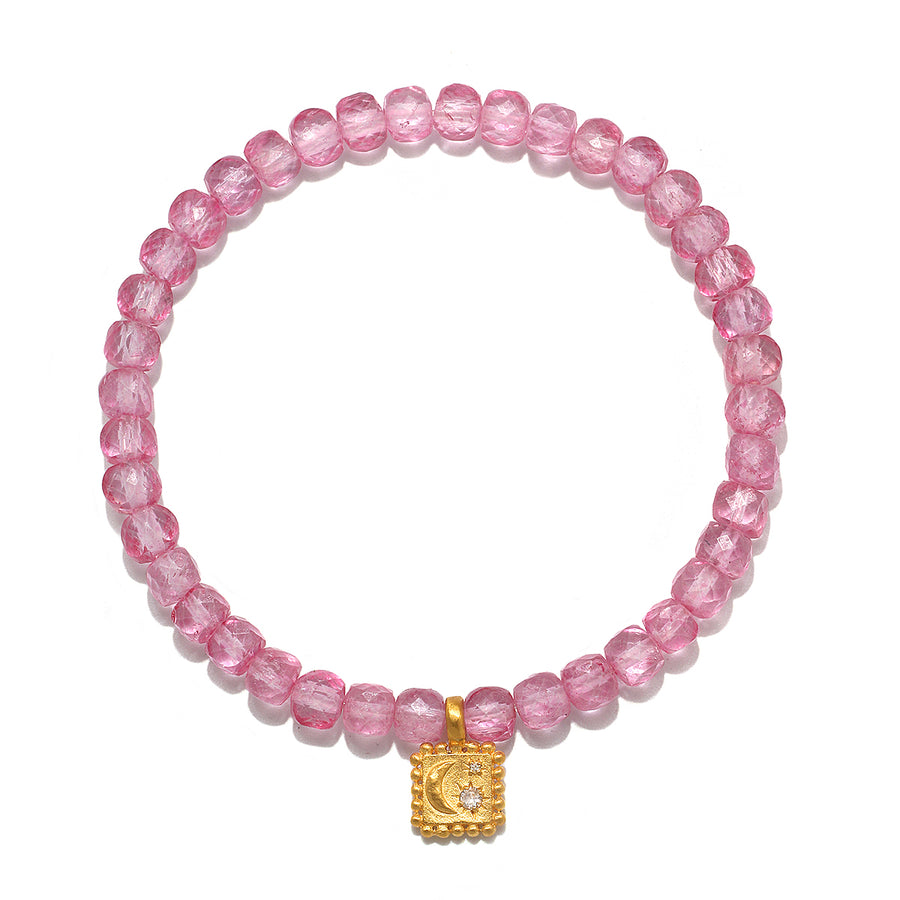 Divine Harmony Pink Topaz Gemstone Bracelet