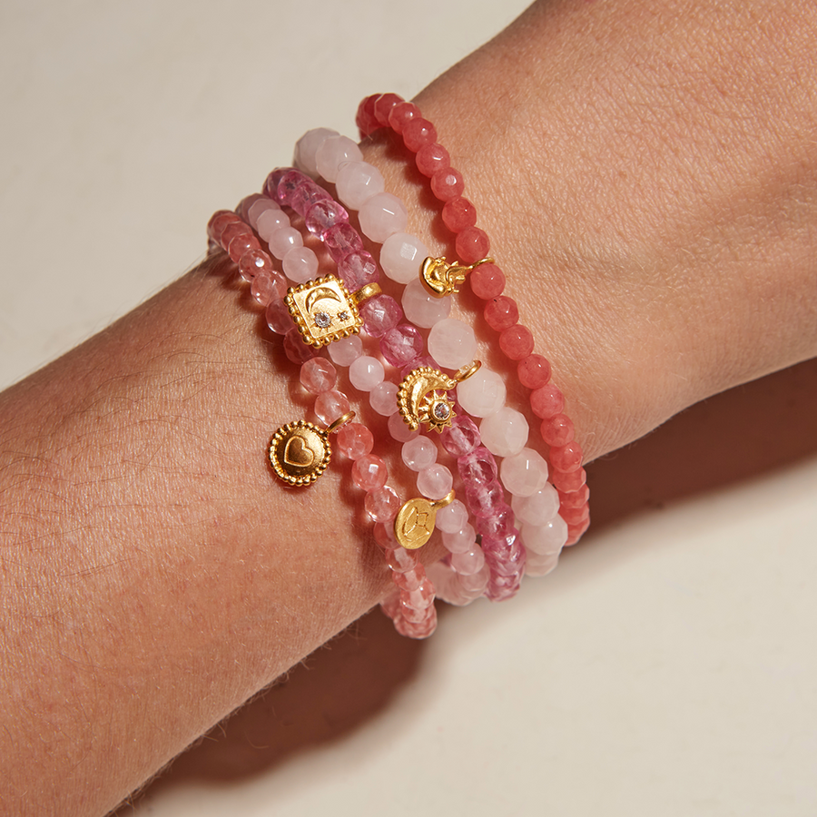 Divine Harmony Pink Topaz Gemstone Bracelet