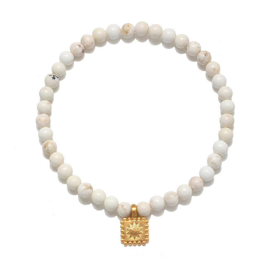 Blessed Dawn White Turquoise Gemstone Bracelet