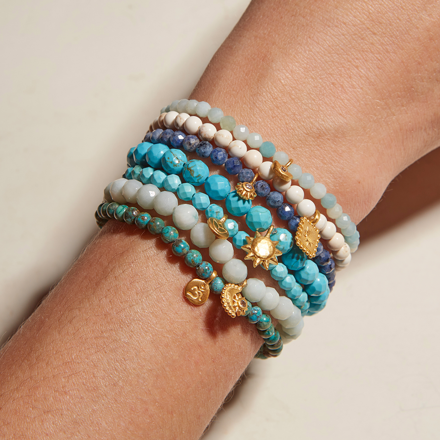 Blessed Dawn White Turquoise Gemstone Bracelet