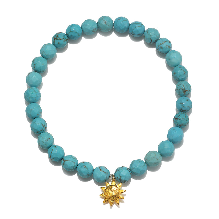 Aligned in Health Sun Turquoise Gemstone Bracelet